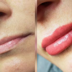 Makijaż permanentny ust - efekty